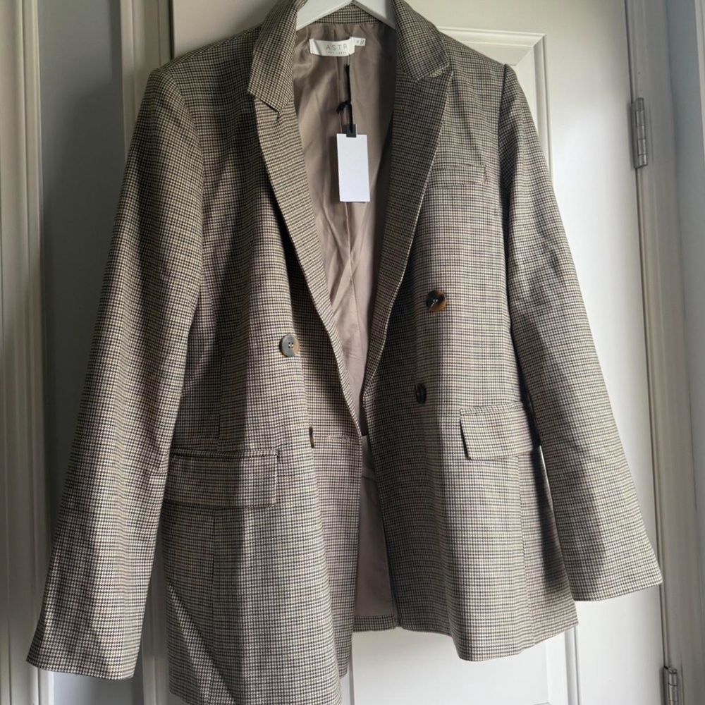 NWT Astr Nordstroom Houndstooth Blazer